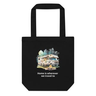 Home is Wherever We Travel To - Cotton tote bag